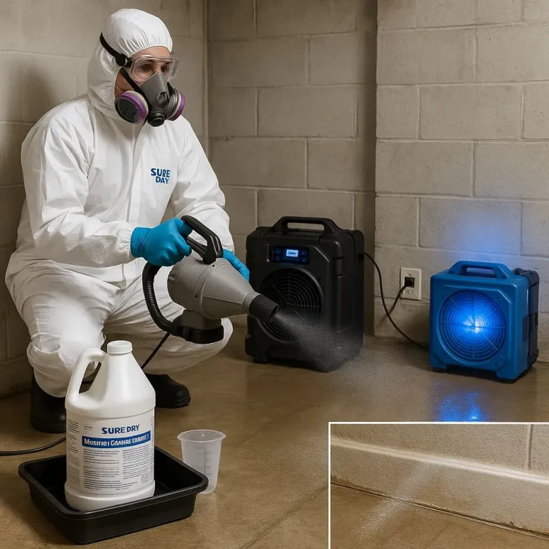 Sanitization and Odor Removal process in Bedford, TX